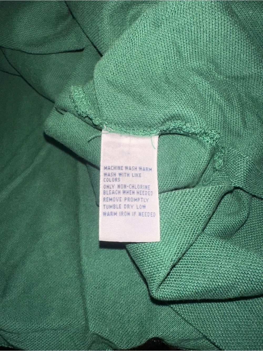Ralph Lauren Vintage Size Large Mens Green Polo with Large Gold Pony Embroidery
